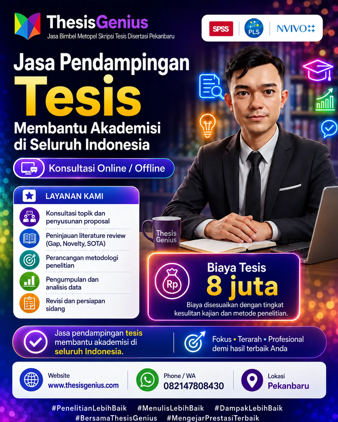 Jasa bimbingan tesis profesional dan terarah di Pekanbaru dari Thesis Genius