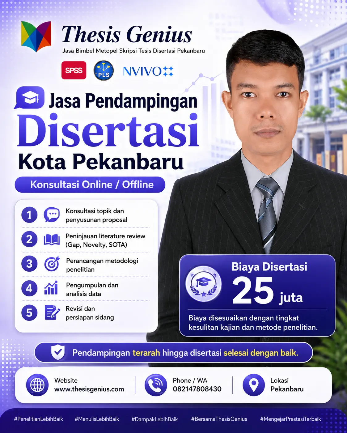 Jasa pendampingan disertasi profesional Kota Pekanbaru dari Thesis Genius