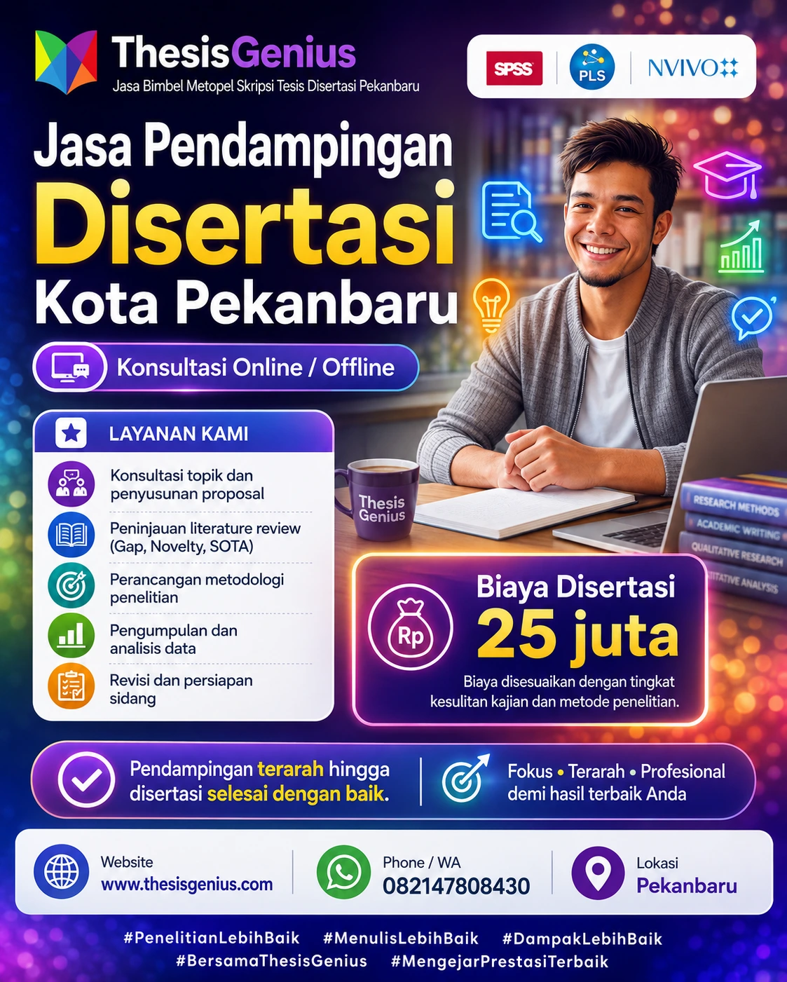 Layanan pendampingan disertasi doktoral profesional di Pekanbaru dari Thesis Genius